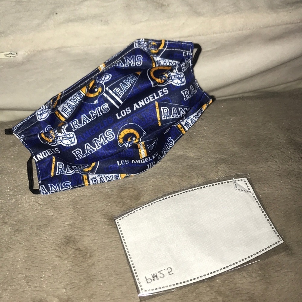 6/$20 New LA Rams face mask with filters